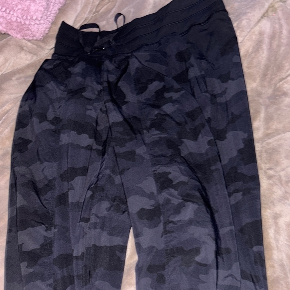 Black Camouflage Joggers
